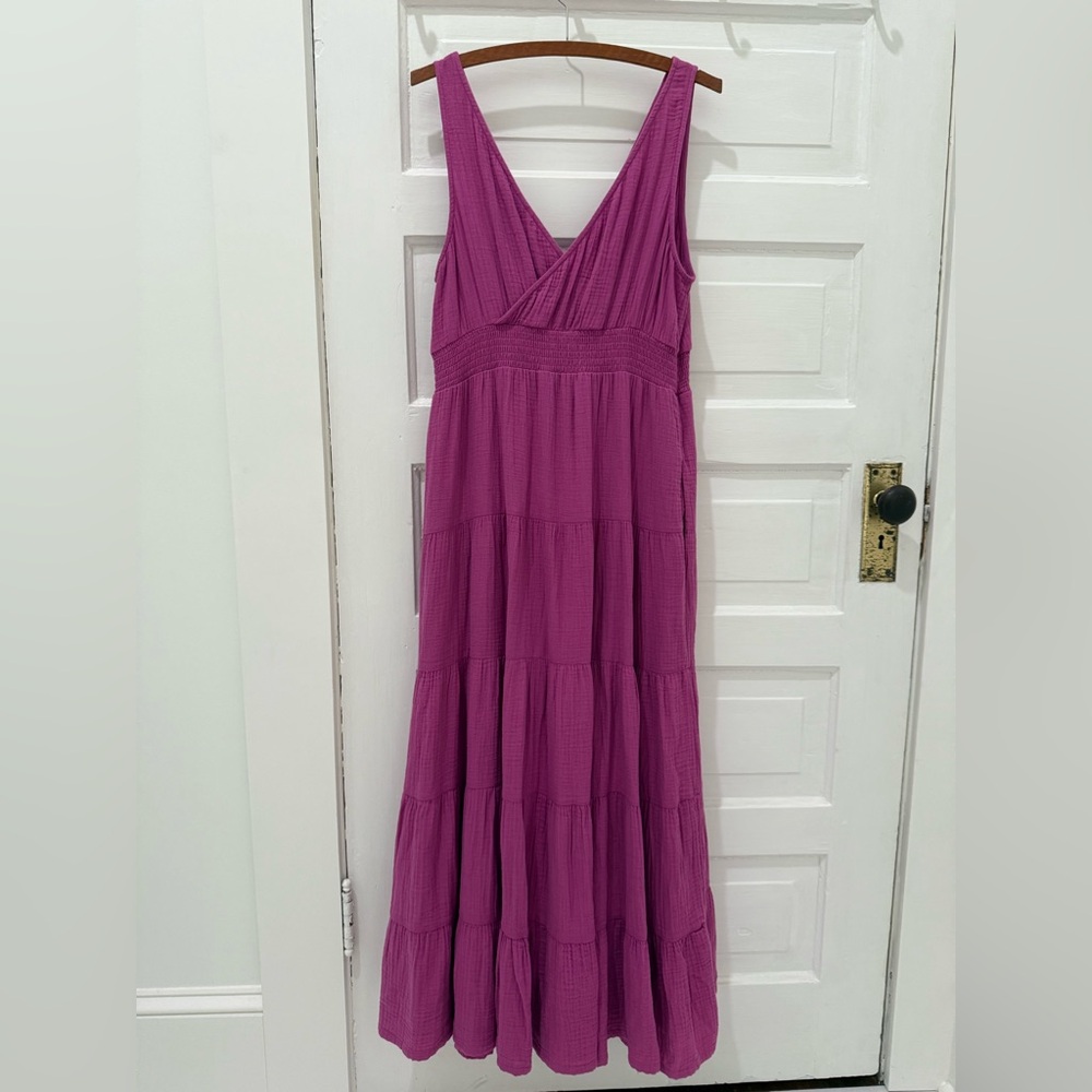 Universal Thread Purple Maxi Dress V-Neck Sleeveless